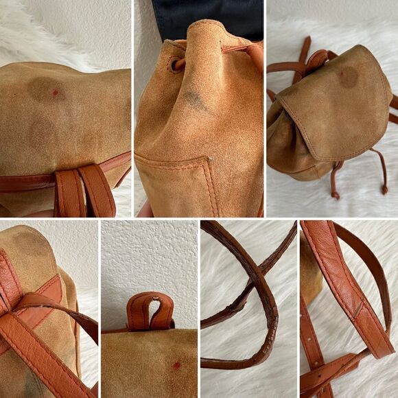 Urban Outfitters 100% Brown Suede Leather Backpack main image 11